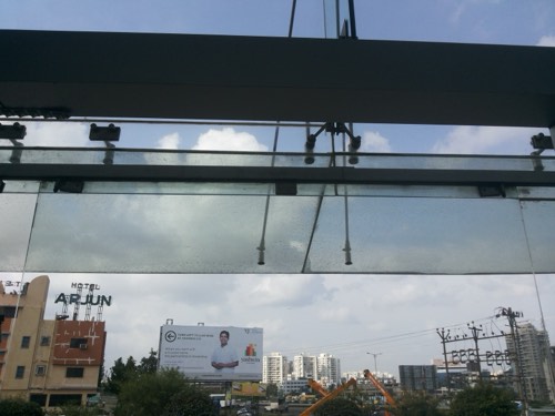 Glass door work by Sonali Enterprises at B U Bhandari Mercedese - view 1