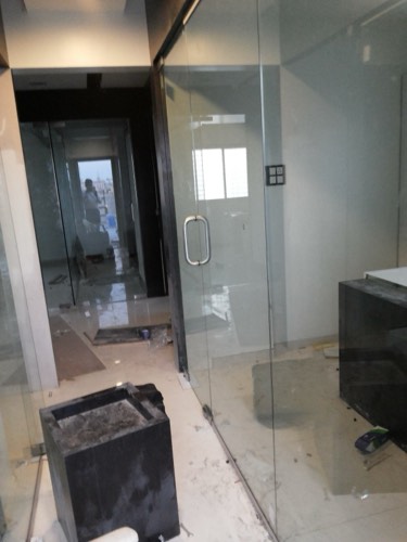 Glass door work by Sonali Enterprises at Chandere Builder, Chandan Nagar - view 1