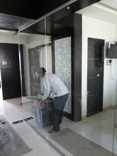 Glass door work by Sonali Enterprises at Chandere Builder, Chandan Nagar - view 3