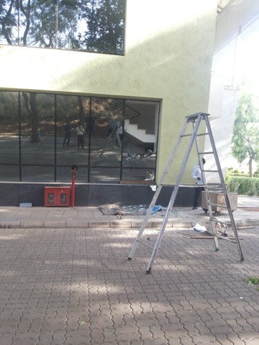 Glass door work by Sonali Enterprises at Praj Matrix - view 3