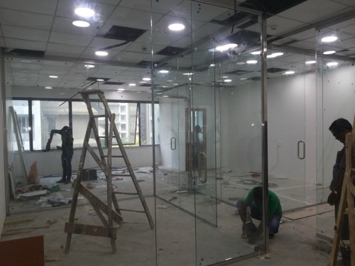 Glass door work by Sonali Enterprises at Sachin Ranbhise - view 5